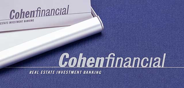Cohen Financial business card and folder detail